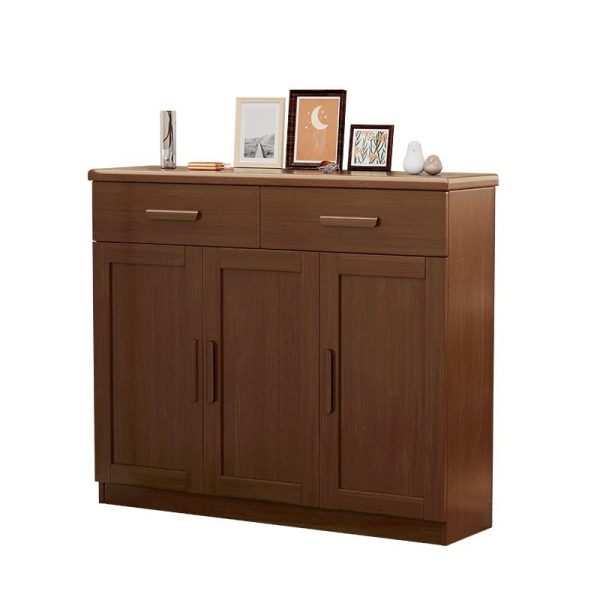 Nordic Style Solid Wood Shoe Cabinet with Drawers-YF5-X43
