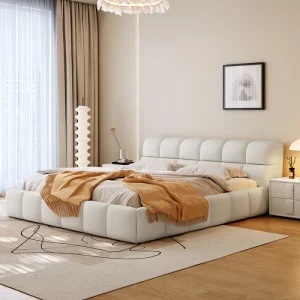 HARBOR Modern Upholstered Bedroom Bed - Image 3