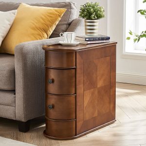 HARBOR American Style Living Room Sofa Side Cabinet - Image 3