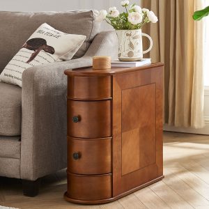 HARBOR American Style Living Room Sofa Side Cabinet - Image 4