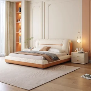 HARBOR Modern Minimalist Upholstered Bed - Image 3