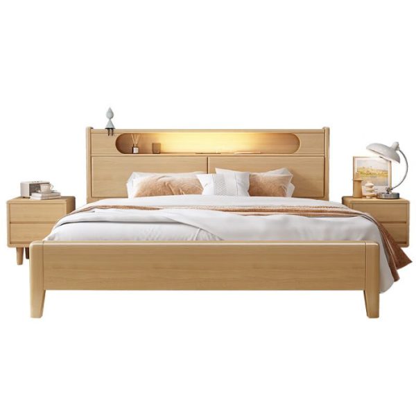 HARBOR Scandinavian Solid Wood Double Bed