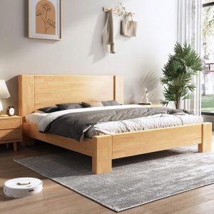HARBOR Scandinavian Minimalist Solid Wood Bed with Storage - Image 3