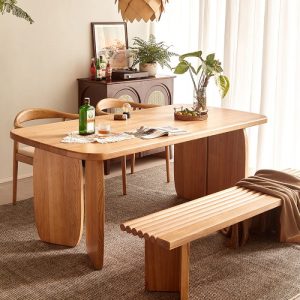 HARBOR Solid Wood Slab Dining Table - Image 3