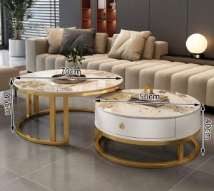 HARBOR Minimalist Sintered Stone Coffee Table - Image 3