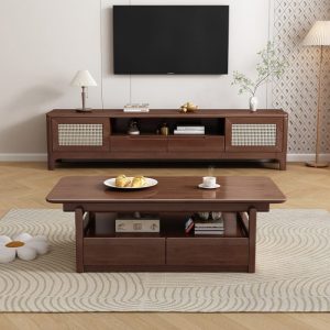 HARBOR Modern Scandinavian TV & Coffee Table Set - Image 3