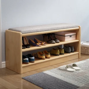 HARBOR Solid Wood Entryway Bench - Image 3